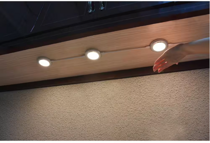 Commercial Electric 1005 730 703 | 3-Light LED Puck Light Kit