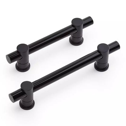 Signature Hardware 5-1/16" Clanora Acrylic Cabinet Pull - Black/Matte Black