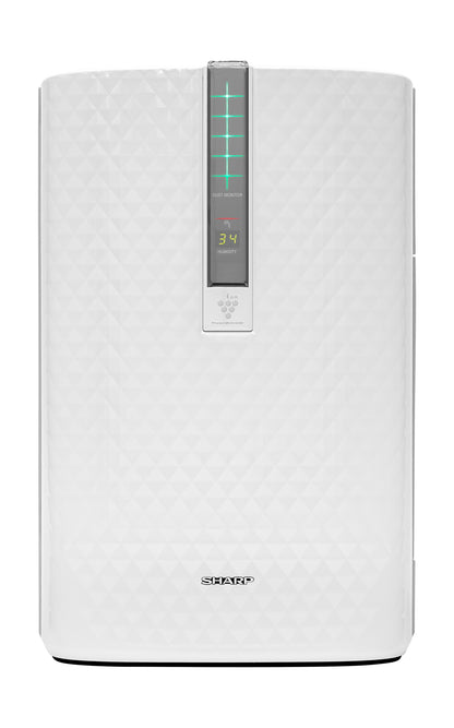 Sharp Plasmacluster Ion Air Purifier with True HEPA + Humidifier for Medium Rooms (KC850U)