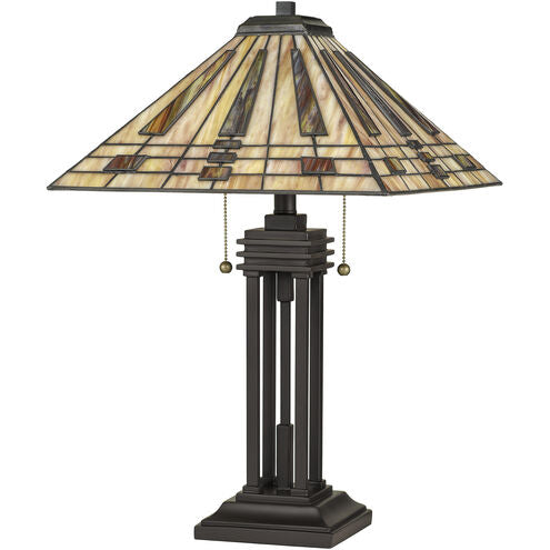 Quoizel TF5209TWT | Stevie 24 inch 75 watt Western Bronze Table Lamp Portable Light