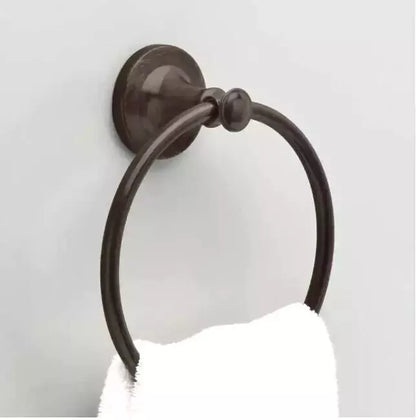 Delta SIL46-VBR | Silverton Wall Mount Round Closed Towel Ring Bath Hardware Accessory in Venetian Bronze
