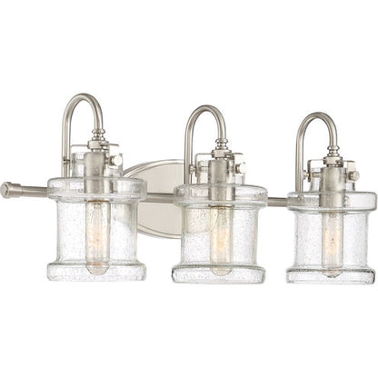 Quoizel DNY8603BN | Danbury 3 Light 24 inch Brushed Nickel Bath Light Wall Light