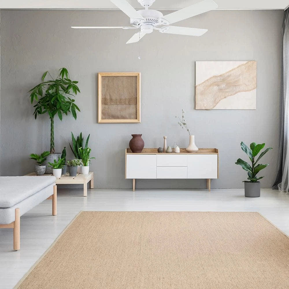 Hampton Bay 1001 320 428 | Farmington 52 in. Indoor Matte White Ceiling Fan