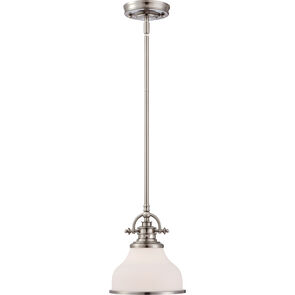Quoizel GRT1508BN | Grant 1 Light 8 inch Brushed Nickel Mini Pendant Ceiling Light in Brushed Nickel