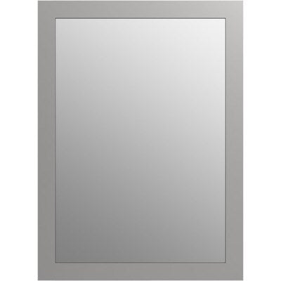 Kohler 99650-1WT | Tresham 23.5-in x 32-in Mohair Grey Framed Bathroom Vanity Mirror