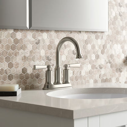 Kohler R21546-4D-BN | Centerset Bathroom Sink Faucet, 1.2 gpm in Vibrant Brushed Nickel