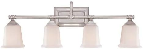 Quoizel NL8604BN | Nicholas 4 Light 31 inch Brushed Nickel Bath Light Wall Light