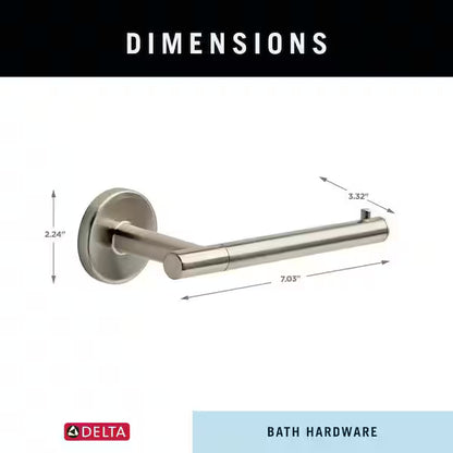 Delta LDL50-SN | Lyndall Wall Mount Single Post Toilet Paper Holder Bath Hardware Accessory in Brushed Nickel