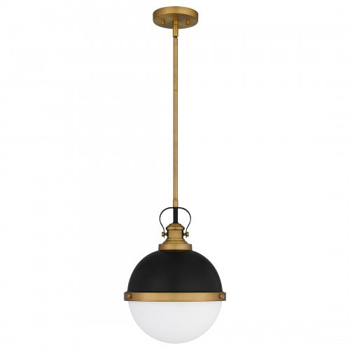 Quoizel QPP5352MBK | Sullivan 1 Light 11 inch Matte Black Mini Pendant Ceiling Light, Small