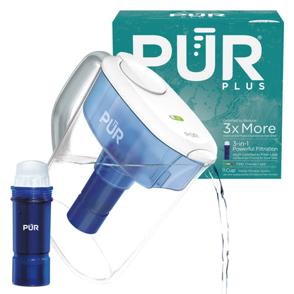 PUR PPT111W | Ultimate 11-Cup Water Filter Pitcher with LED and Lead Reduction
