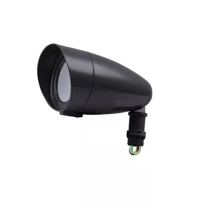 Commercial Electric 1002 963 460 | 14-Watt 1100 Lumens Line Voltage Bronze Integrated LED Landscape Flood Light with Spike Plug-in