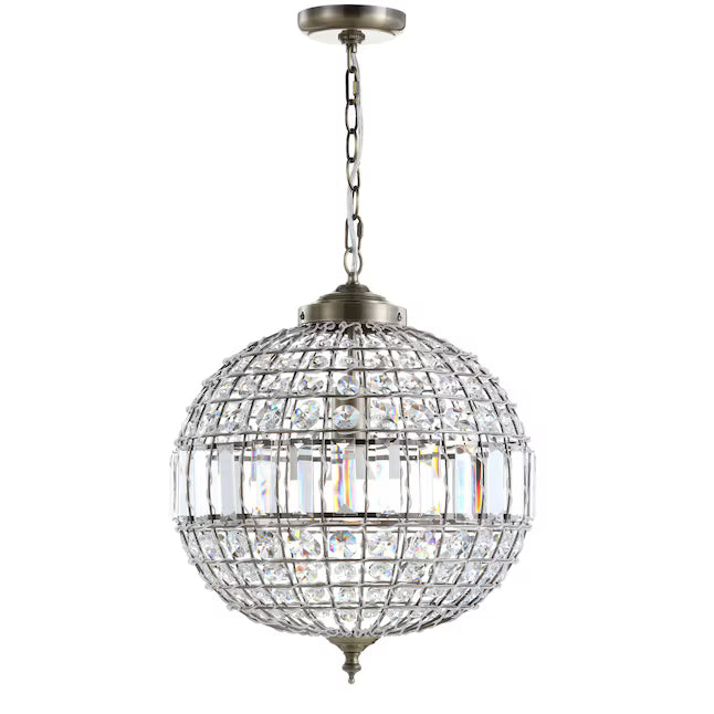 JONATHAN Y Lighting JYL6110B | Georgina Single Light 16" Wide LED Crystal Pendant