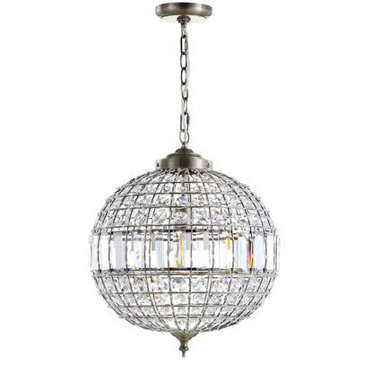 JONATHAN Y Lighting JYL6110B | Georgina Single Light 16" Wide LED Crystal Pendant