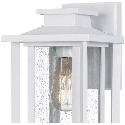 Quoizel WKF8407W | Wakefield 1 Light 11 inch White Lustre Outdoor Wall Lantern