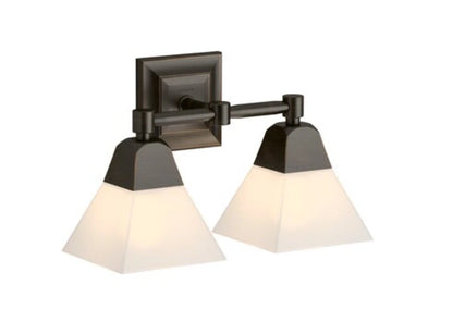 Kohler 23687-BA02-BZL | Memoirs 15" Wide 2 Light Vanity Light in Oil Rubbed Bronze