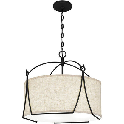 Quoizel QOP5355EK | Adeline 4 Light 21 inch Earth Black Pendant Ceiling Light
