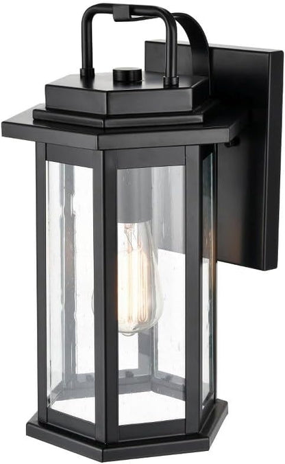Millennium 2683-PBK | Ellis 15" Tall Outdoor Wall Sconce in Powder Coat Black