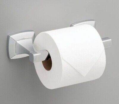 Delta PWD50-PC | Portwood Wall Mount Pivot Arm Toilet Paper Holder Bath Hardware Accessory in Polished Chrome