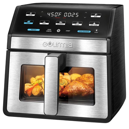 Open box used Gourmia 8-Quart Digital Air Fryer with Window & Light