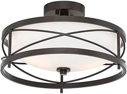Home Decorators Collection 1003 418 995 | 2-Light Semi-Flush Mount Ceiling Light