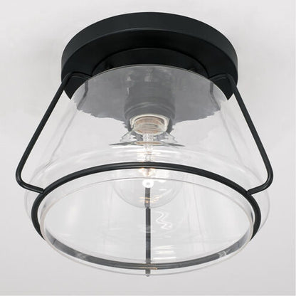 Austin Allen AA1010MB | Elijah 1 Light 10.5 inch Matte Black Flush Mount Ceiling Light