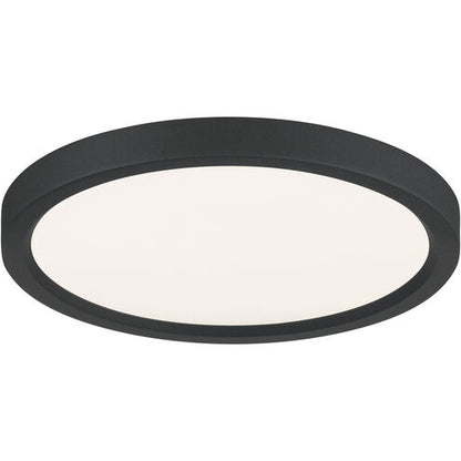 Quoizel OST1711EK | Outskirts 11 inch Earth Black Flush Mount Ceiling Light