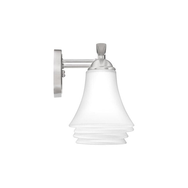 Quoizel KGF8604BN | Kingfield 4 Light 34-1/2" Wide Bathroom Vanity Light with Etched Glass Shades