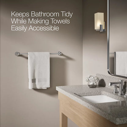 Kohler 1005-270-945 | Capilano 24 in. Towel Bar in Vibrant Brushed Nickel