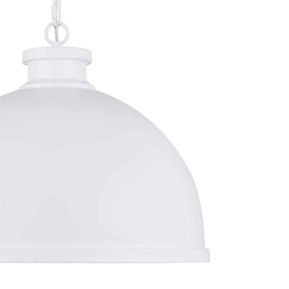 Hampton Bay 65220 | Tallulah 4-Light White Pendant Hanging Light, Dome Kitchen Pendant Lighting
