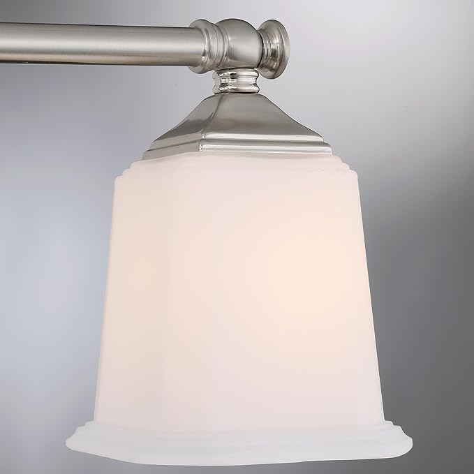 Quoizel NL8604BN | Nicholas 4 Light 31 inch Brushed Nickel Bath Light Wall Light