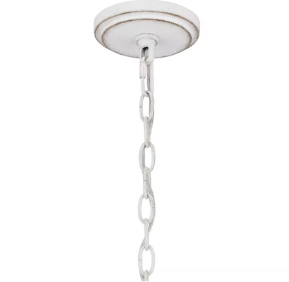DSI Lighting 1004 106 535 | Summerfield 1-Light Antique White Pendant With Metal Shade