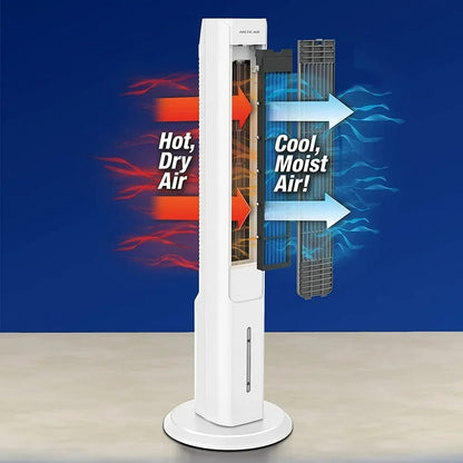 Arctic Air Tower Pure 0S5-800 305 | Speed 38" Cool Tower Oscillating Fan, White