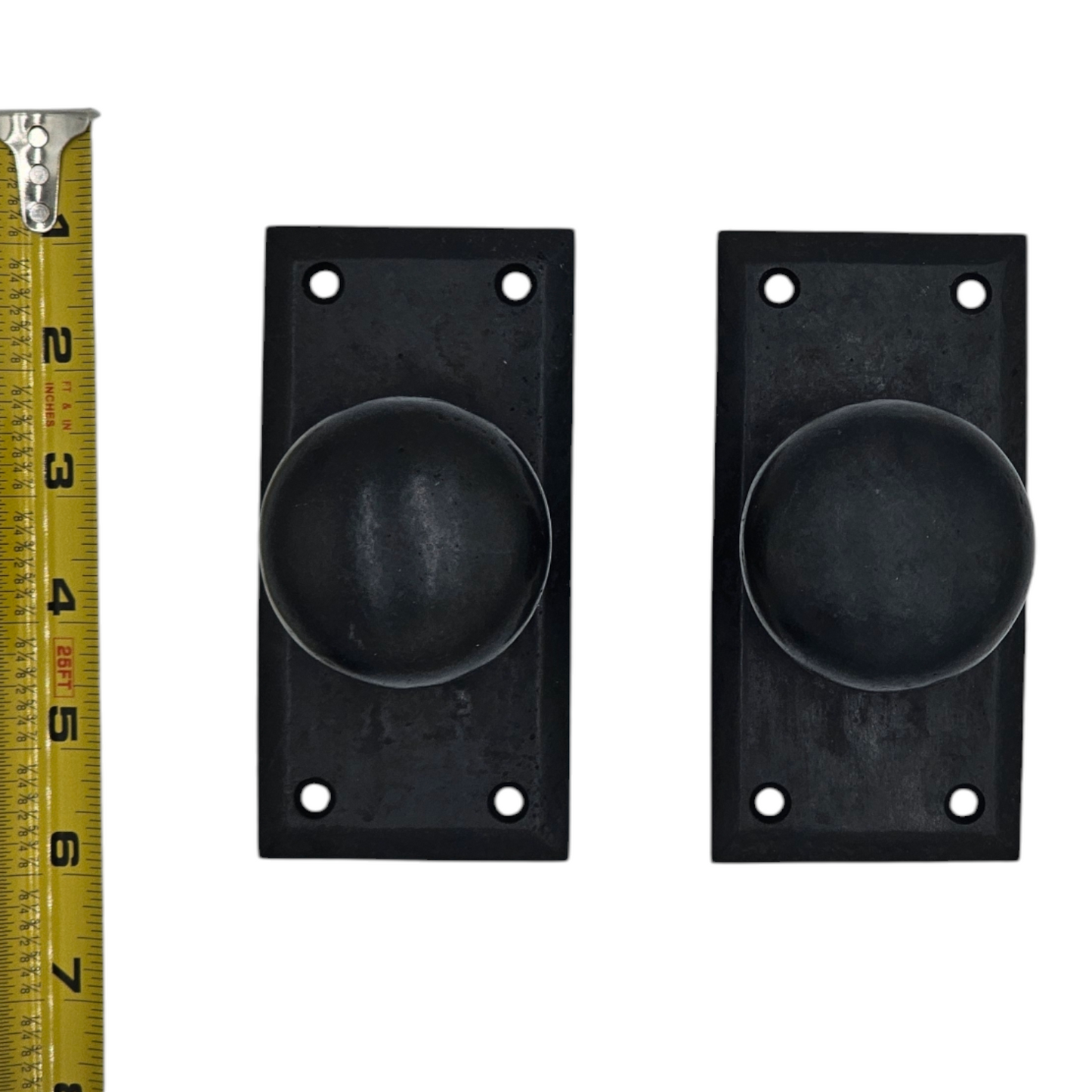 Signature Hardware Marwick Rectangular Solid Bronze Passage Set - Knob w/Spring assistance - No