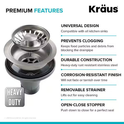 Kraus ST-ZHD | Stainless Steel Strainer