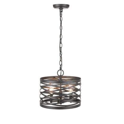 929 Lighting 170022 WI | 2 Light 13.5 inch Pendant Fixture in Weathered Iron