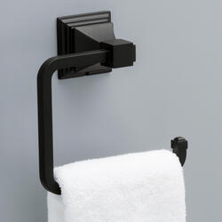 Delta 22046-FB | Lakewood Bath Towel Ring Matte Black Finish
