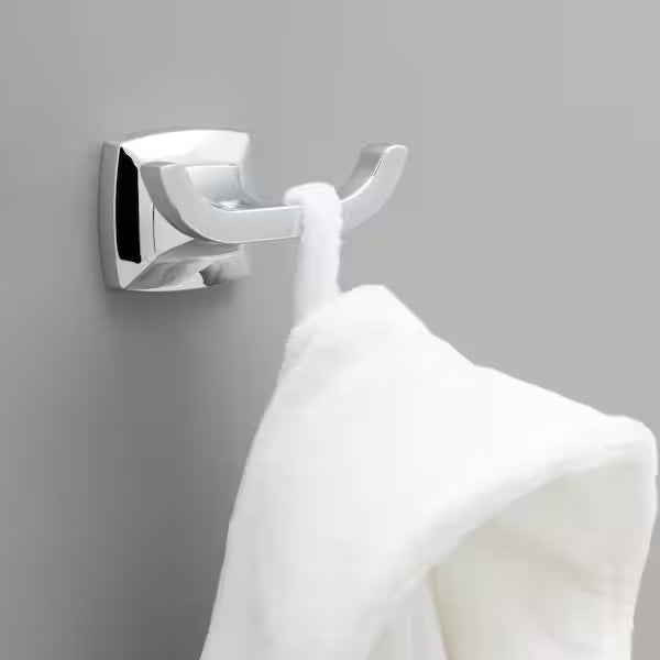Delta PWD35-PC | Portwood Bath Towel Robe Hook Polished Chrome Finish