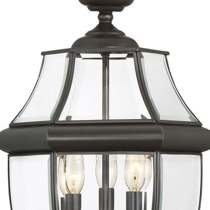 Quoizel NY9043Z | Newbury 3 Light 23 inch Medici Bronze Outdoor Post Lantern