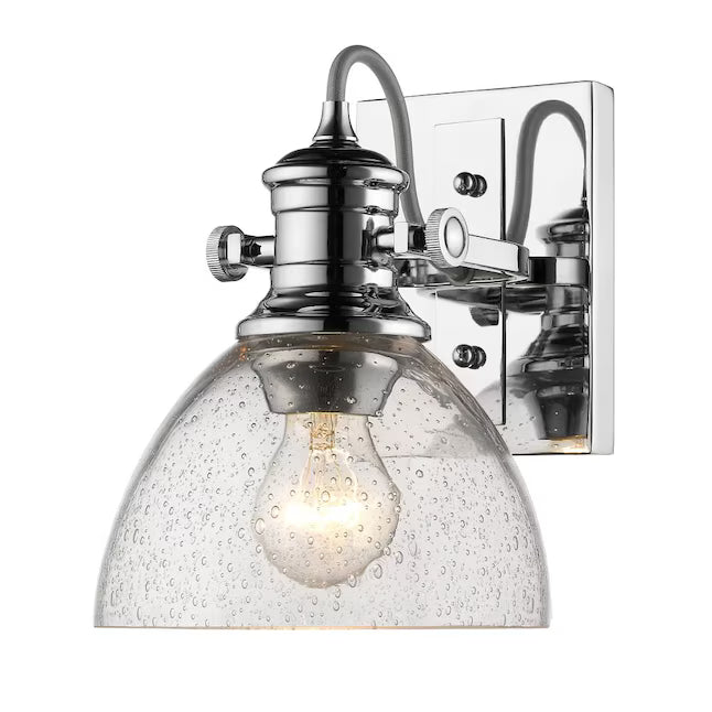 Golden Lighting 3118-1SF CH-SD | Hines 8" Wide Accent Light Ceiling Fixture