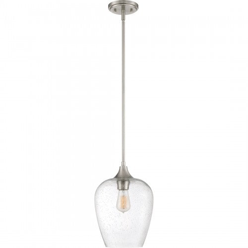 Quoizel TWE1510BN | Towne 1 Light 10 inch Brushed Nickel Mini Pendant Ceiling Light