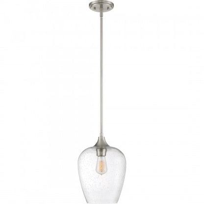 Quoizel TWE1510BN | Towne 1 Light 10 inch Brushed Nickel Mini Pendant Ceiling Light