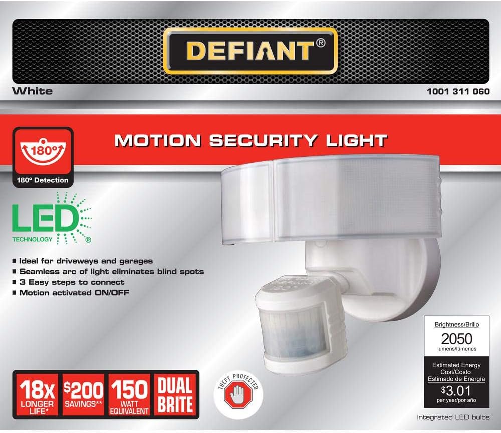 Defiant DFI-5983-WH-G | Defiant LED Motion Security Light