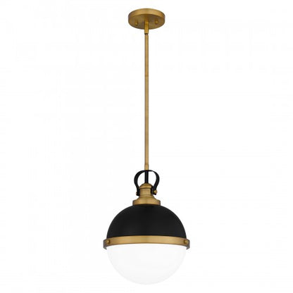 Quoizel QPP5352MBK | Sullivan 1 Light 11 inch Matte Black Mini Pendant Ceiling Light, Small