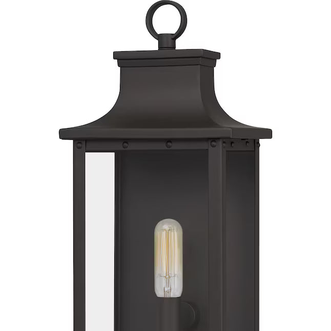 Quoizel ABY84070Z | Abernathy 1 Light 16 inch Old Bronze Outdoor Wall Lantern, Small