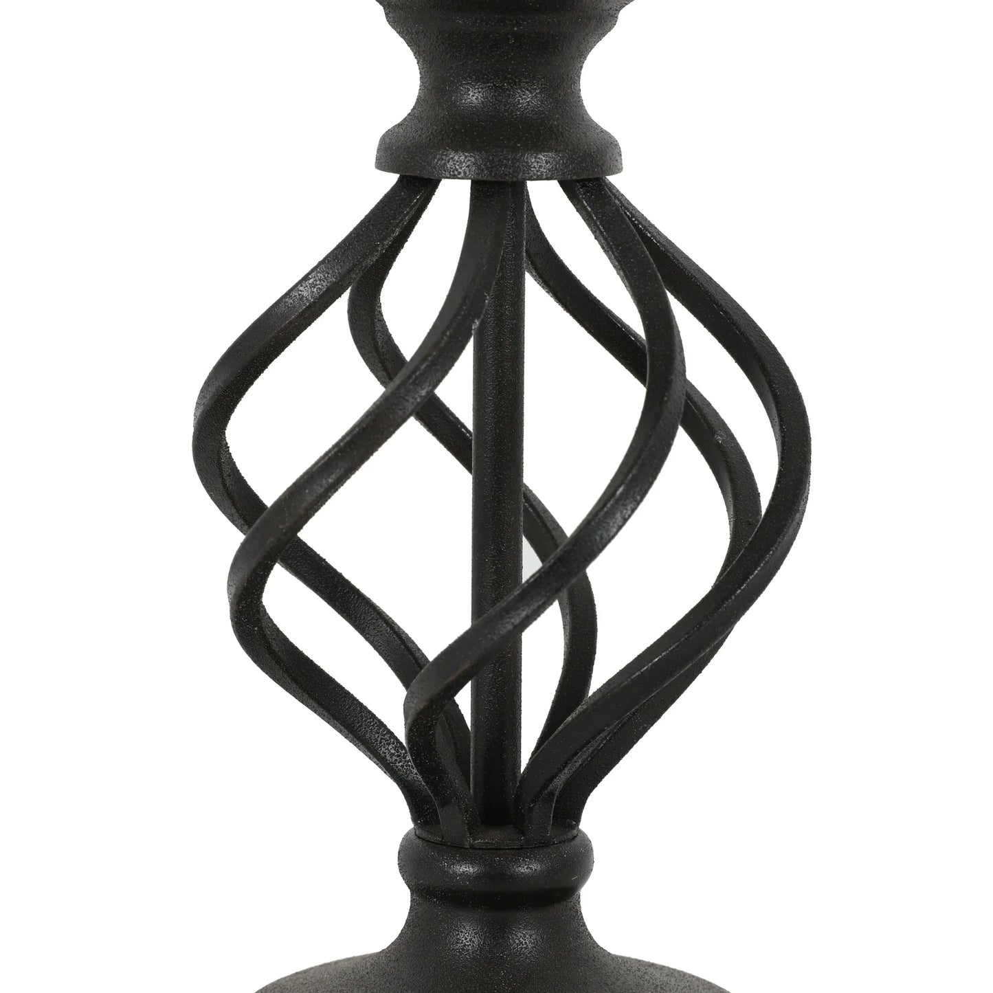Better Homes & Gardens LB3615 | Metal Swirl Caged Accent Lamp Base, Bronze Finish