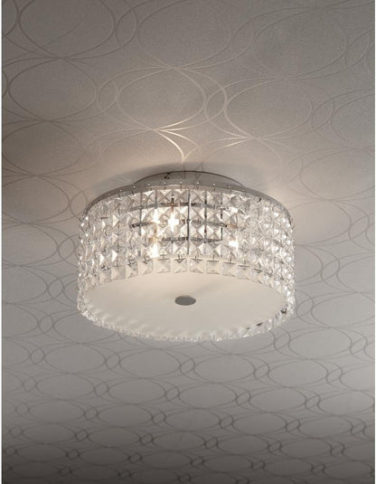 Hampton Bay 1000 051 631 | Glam Cobalt 3-Light Flush Mount Ceiling Fixture