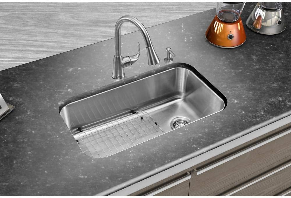 Glacier Bay 1006 396 503 | Glacier Bay All-in-One Drop-in Stainless Steel 33 in. 2-Hole Single Basin Kitchen Sink