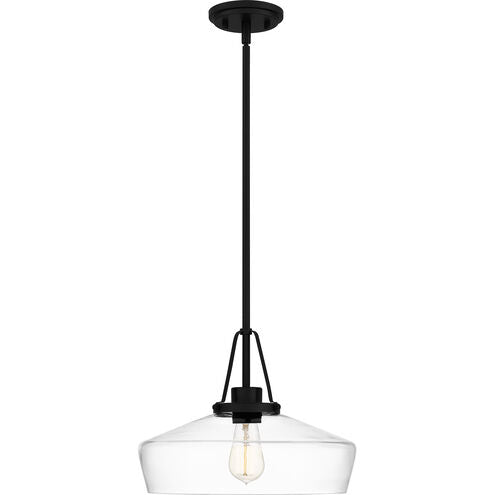 Quoizel QP5584MBK | Haven 1 Light 14 inch Matte Black Pendant Ceiling Light