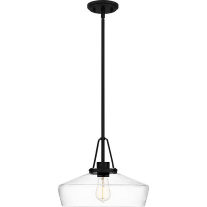 Quoizel QP5584MBK | Haven 1 Light 14 inch Matte Black Pendant Ceiling Light