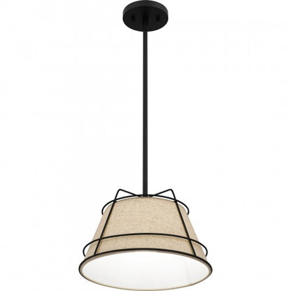 Quoizel QPP5629MBK | Burbidge 13" Wide Mini Pendant